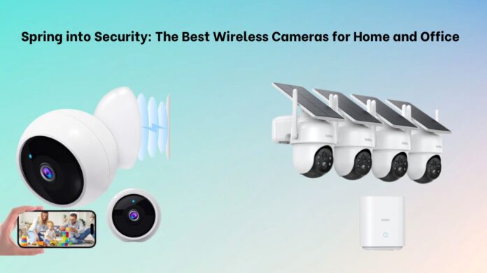 AOSU Security Cameras Outdoor Wireless, 4 Cam-Kit